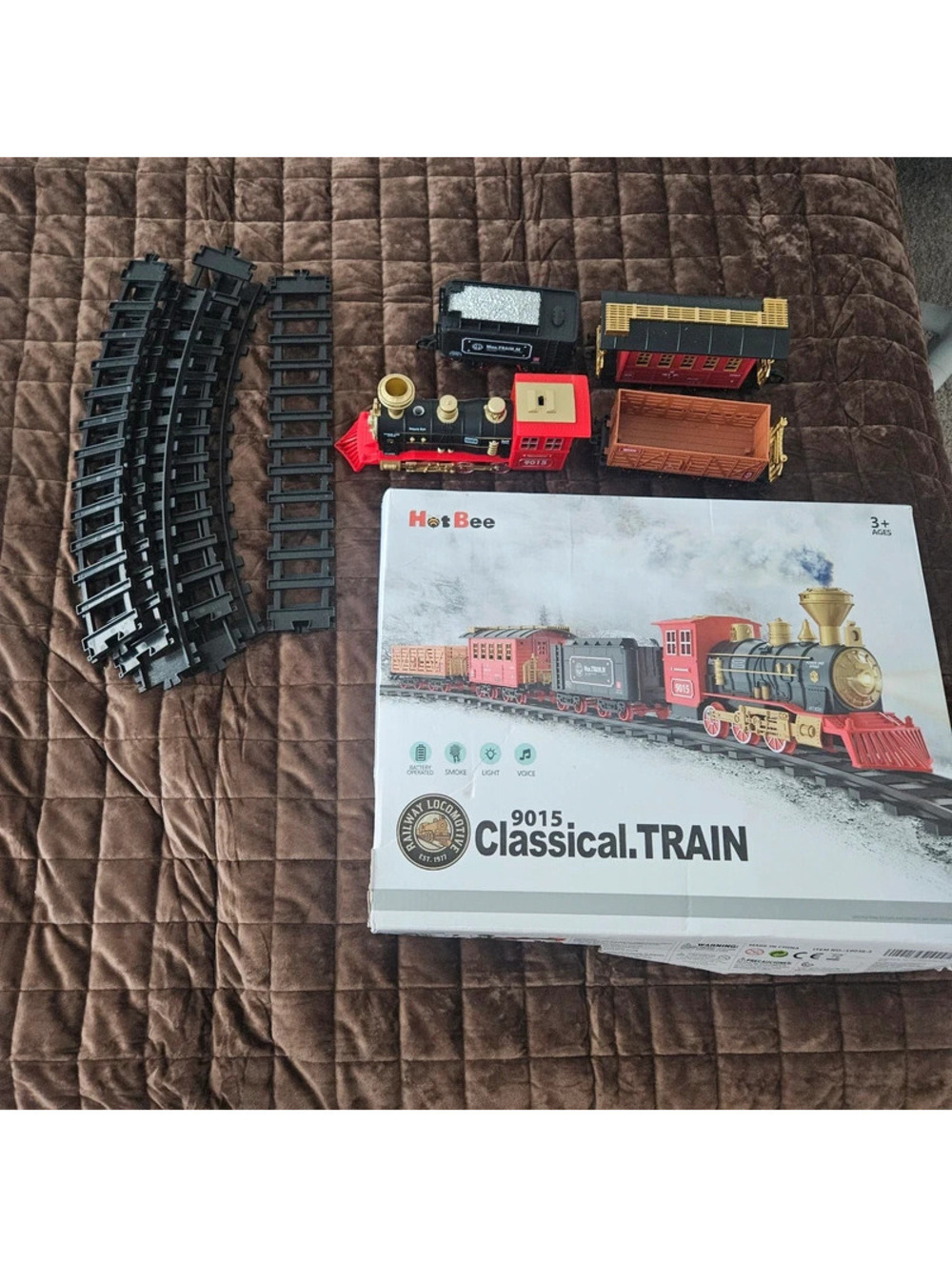 Toy Train Set for Under Christmas Tree